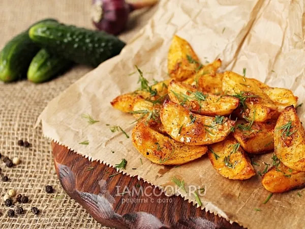 Фото блюда: Картофель с хрустящей корочкой в духовке