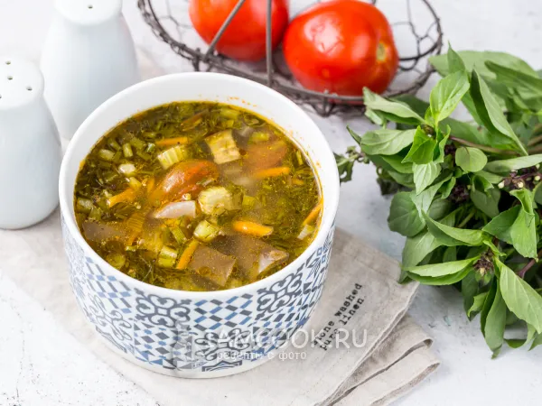 Фото блюда: Суп с булгуром и овощами