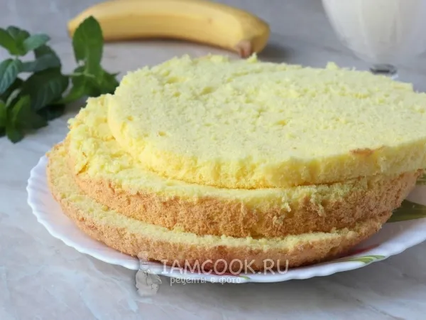 Фото блюда: Классический бисквит в мультиварке