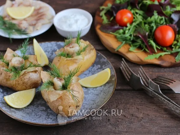 Фото блюда: Картофель целиком в фольге в духовке