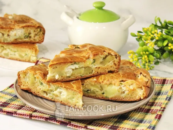 Фото блюда: Пирог с треской и картошкой