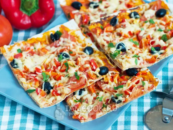 Фото блюда: Ленивая пицца из лаваша