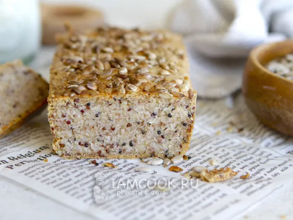 Фото блюда: Хлеб из зеленой гречки и киноа