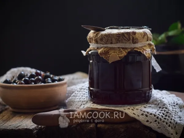 Фото блюда: Желе-пятиминутка из черной смородины
