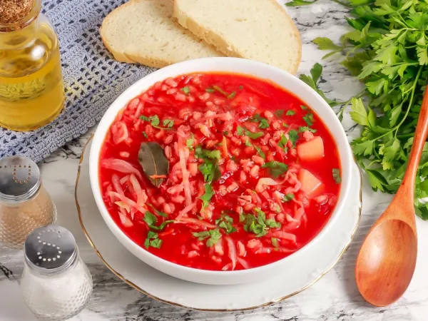 Фото блюда: Борщ с перловкой