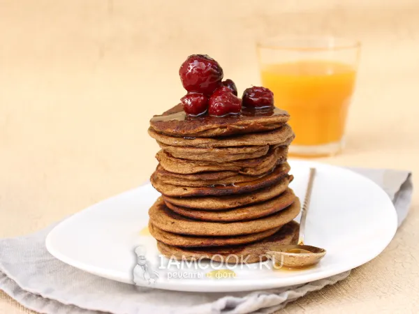 Фото блюда: Панкейки из льняной муки