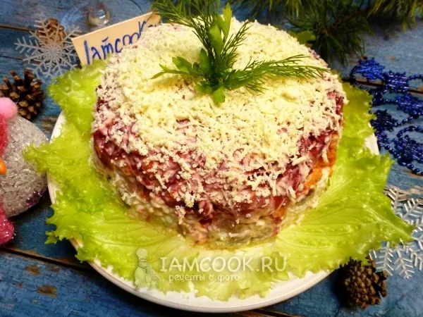 Фото блюда: Сельдь под шубой «Тройной тулуп»