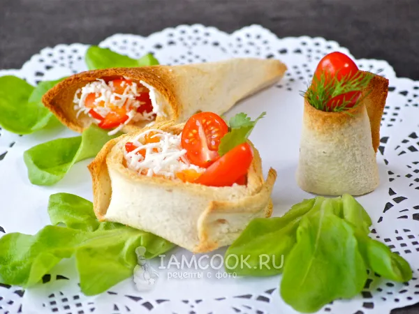 Фото блюда: Тарталетки из тостового хлеба