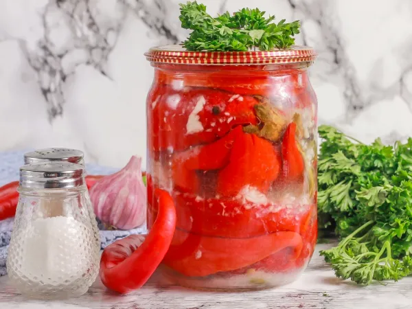 Фото блюда: Маринованный острый перец по-грузински на зиму