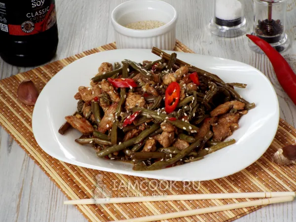 Фото блюда: Папоротник с мясом по-корейски