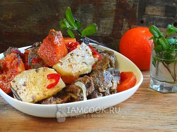 Фото блюда: Говядина в рукаве