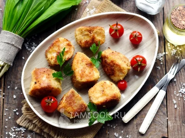 Фото блюда: Хек, жаренный в сухарях