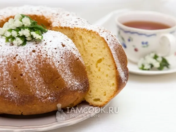 Фото блюда: Творожный кекс с апельсиновым соком