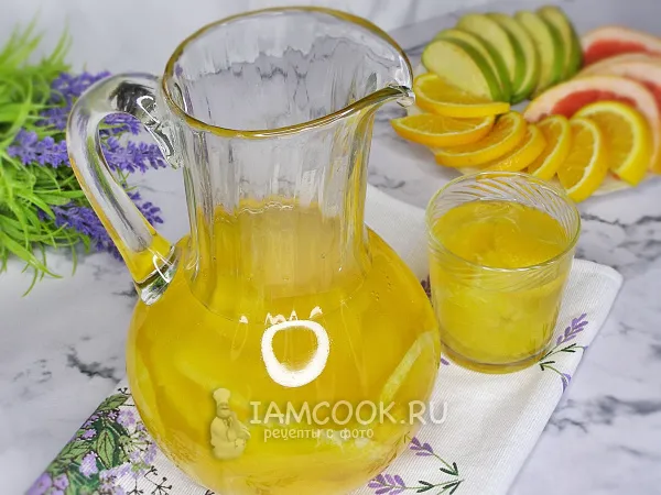 Фото блюда: Компот из мандаринов и апельсинов