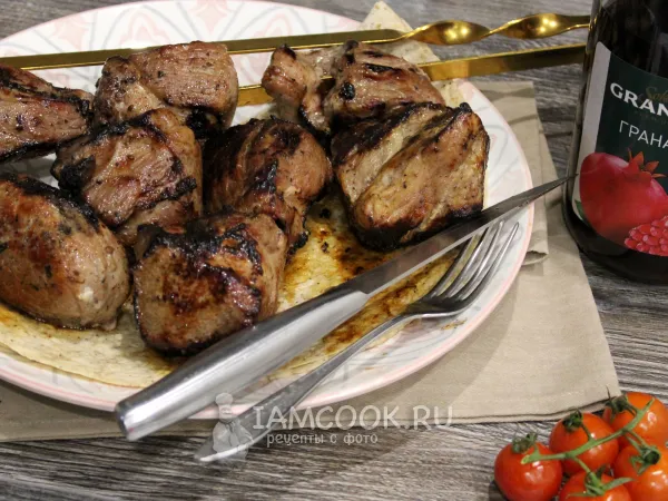 Фото блюда: Шашлык из свинины с гранатовым соком