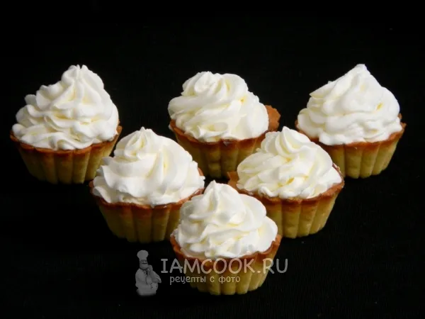 Фото блюда: Пирожное «Корзинка» со сливочным кремом