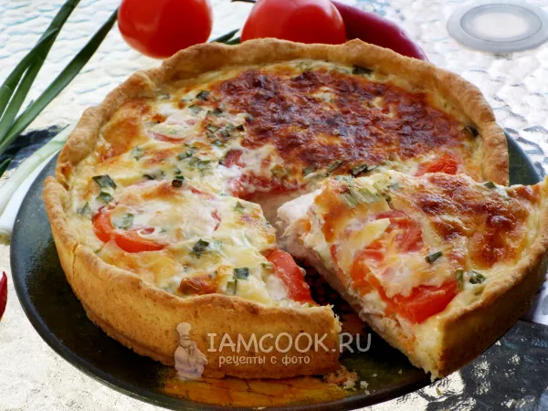Фото блюда: Киш с копченой курицей