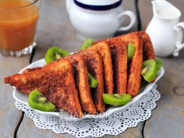 Фото блюда: Гренки с корицей