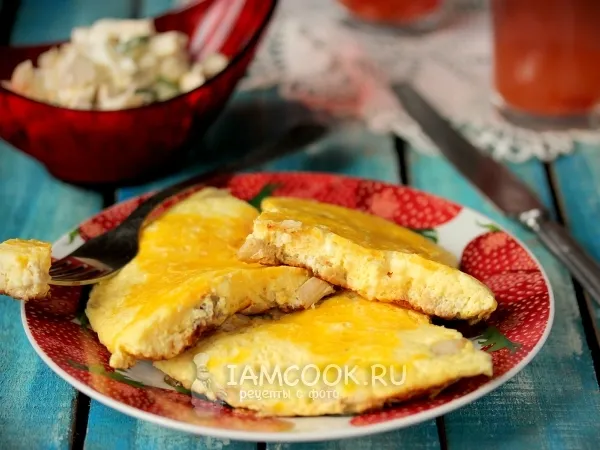 Фото блюда: Омлет с курицей