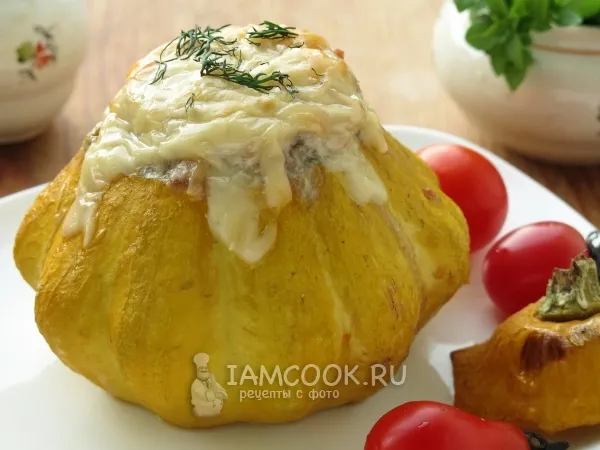 Фото блюда: Патиссоны фаршированные