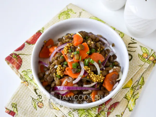 Фото блюда: Салат с морковью и чечевицей