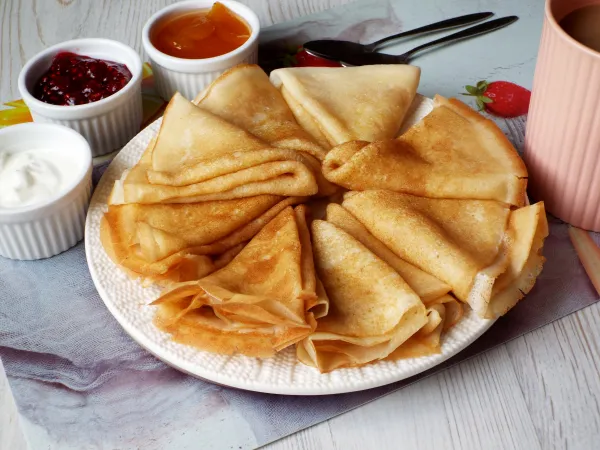 Фото блюда: Блины на кислой сметане