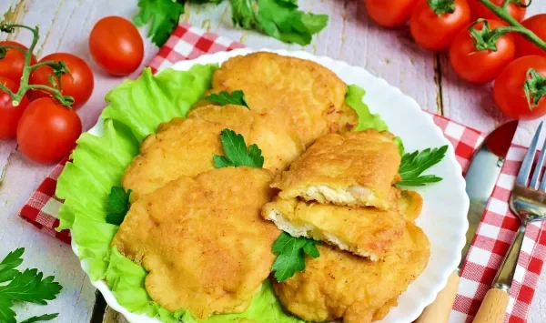 Фото блюда: Отбивные из куриного филе в кляре