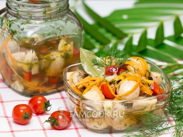 Фото блюда: Грибы, маринованные с овощами