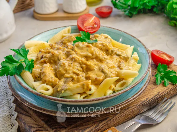 Фото блюда: Чикен строганов