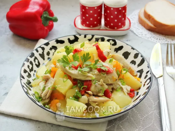 Фото блюда: Картофельное рагу с курицей
