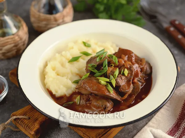 Фото блюда: Печень «Красавица Востока»