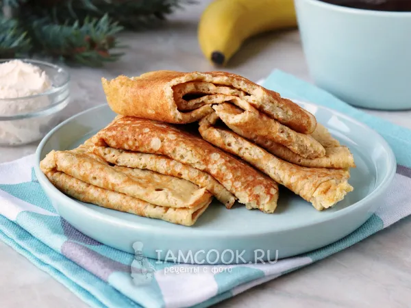 Фото блюда: ПП блинчики с бананом