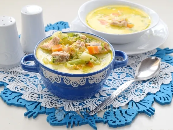 Фото блюда: Суп норвежский с семгой