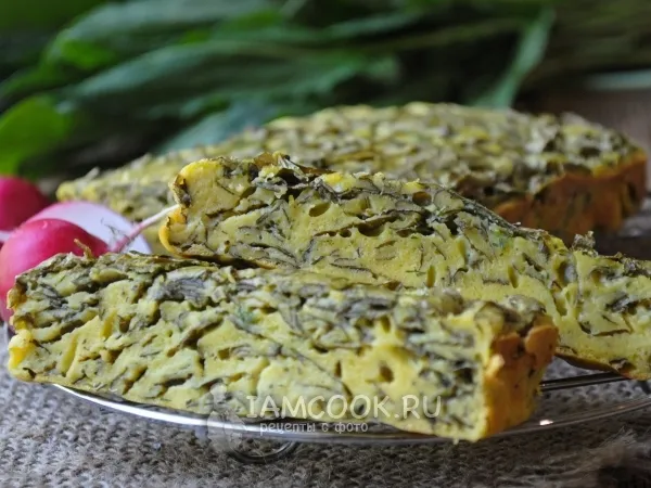 Фото блюда: Заливной пирог с щавелем