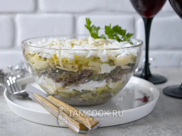 Фото блюда: Салат «Сытый гость»