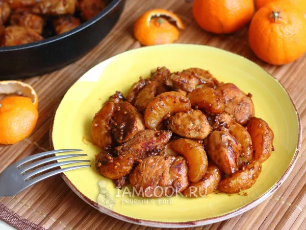 Фото блюда: Куриная грудка с мандаринами