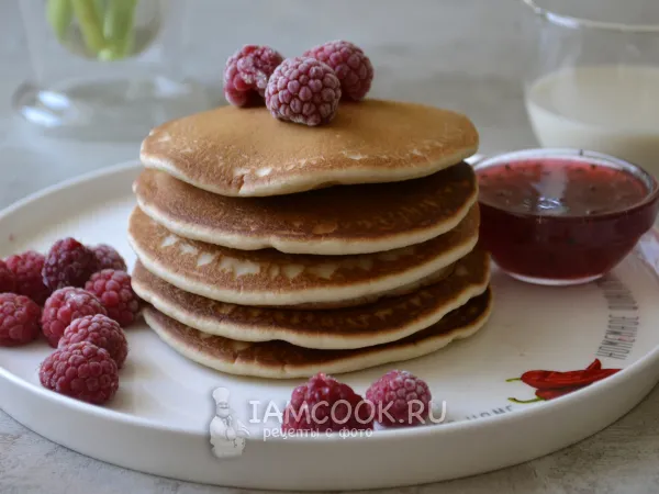 Фото блюда: Панкейки на овсяном молоке