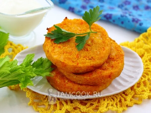 Фото блюда: Морковные котлеты в духовке