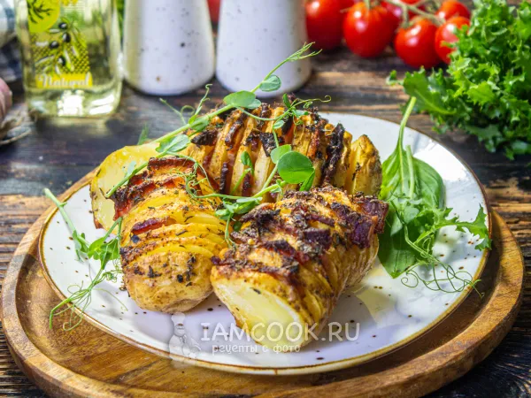 Фото блюда: Картошка с беконом в аэрогриле