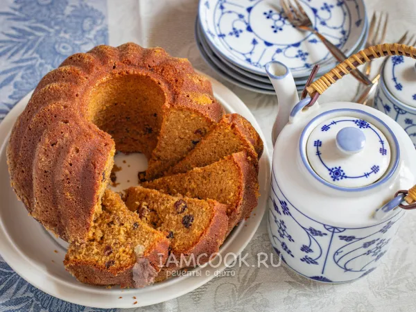 Фото блюда: Лимонный кекс с изюмом