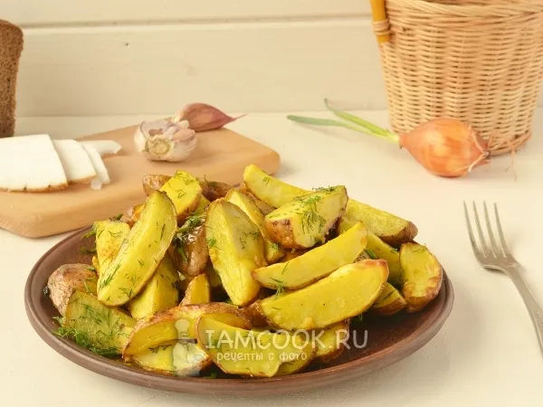 Фото блюда: Картошка по-деревенски в духовке