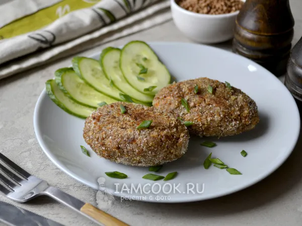 Фото блюда: Котлеты из гречки и манки (постные)