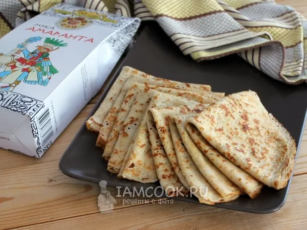 Фото блюда: Блины из амарантовой муки