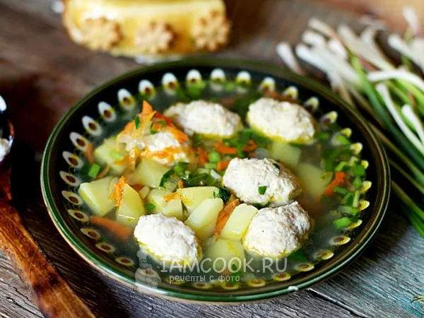 Фото блюда: Суп с куриными клёцками