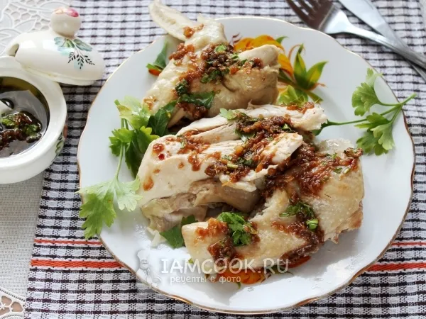 Фото блюда: Вареная курица по-кантонски