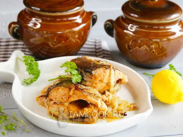 Фото блюда: Форель в горшочках в духовке