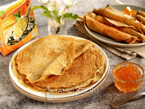 Фото блюда: Блины из тыквенной муки