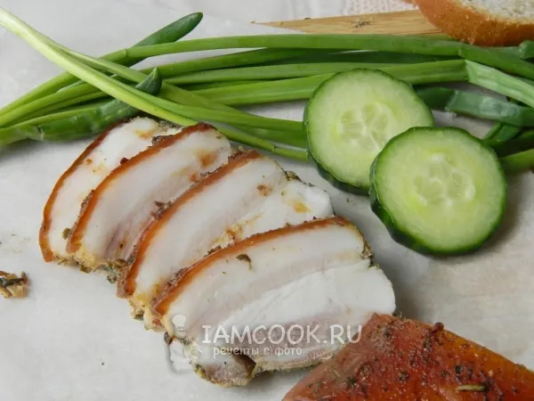 Фото блюда: Солено-печеное сало со специями