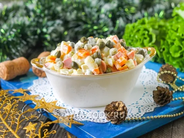 Фото блюда: «Оливье» с каперсами