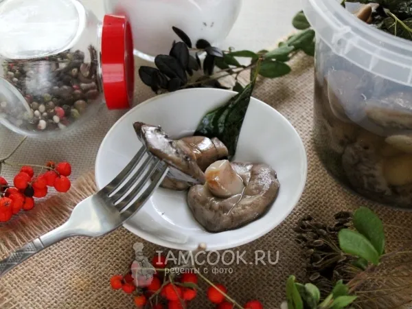 Фото блюда: Подберезовики соленые на зиму